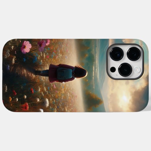 Door de bloesems - Avontuurlijk Pad Case-Mate iPhone Case (Achterkant (horizontaal))