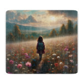 Door de bloesems - Avontuurlijk Pad Snijplank (Voorkant)