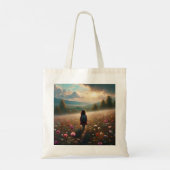 Door de bloesems - Avontuurlijk Pad Tote Bag (Achterkant)