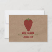 Door de boerenmarkt geïnspireerde trouw-RSVP | Aar Kaart (Voorkant)