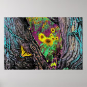 Door de bomen poster (Voorkant)