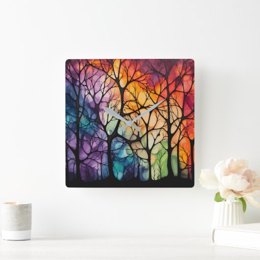 Door de Bomen Wandklok (Huis)