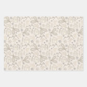 Door de Bossen - Winter Wonderland Inpakpapier Vel (Voorkant)