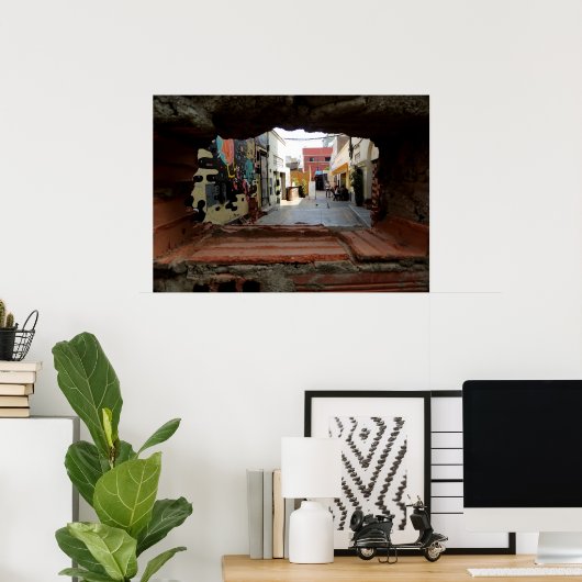 Door de bouw poster (Thuiskantoor)