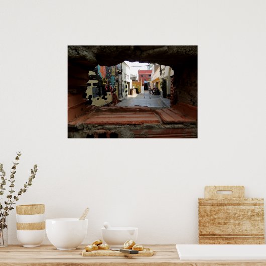 Door de bouw poster (Keuken)