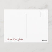 Door de Canyon Briefkaart (Achterkant)