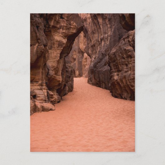 Door de Canyon Briefkaart (Voorkant)