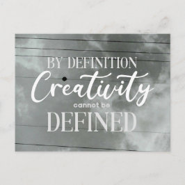 Door de Creativiteit van de Definitie kan niet wor Briefkaart