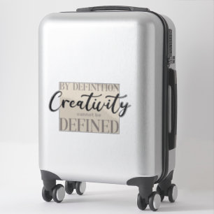 Door de Creativiteit van de Definitie kan niet wor Sticker