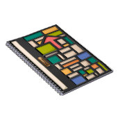 door de deur gekleurd glas notitieboek (Rechterzijde)