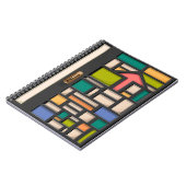 door de deur gekleurd glas notitieboek (Linkerzijde)