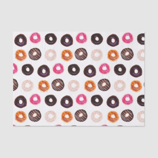 Door de dozens - Donuts Tissue Paper Tissuepapier (Voorkant)