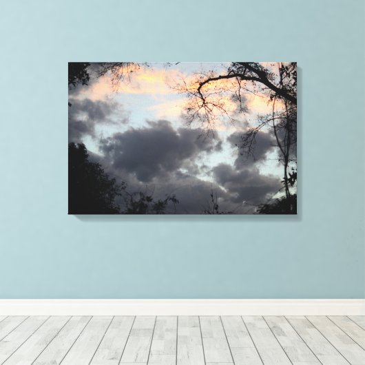 Door de Druk van het Canvas van Bomen (Insitu (Houten vloer))