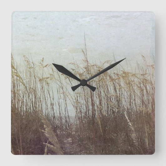 Door de Dunes II Vierkante Klok (Voorkant)