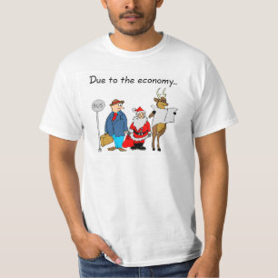 Door de economische kerstman t-shirt