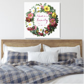 door de familie ingesteld teken canvas afdruk (Insitu (Slaapkamer))