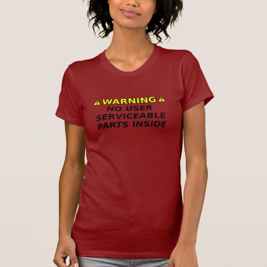 Door de gebruiker te onderhouden grappige T-shirt  (Voorkant)