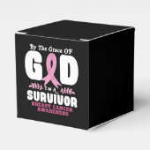 Door de genade God in een overlevende borstkanker Bedankdoosjes (Voorkant Zijde)