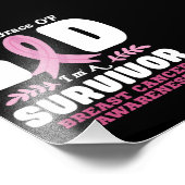 Door de genade God in een overlevende borstkanker Foto Afdruk (Hoek)