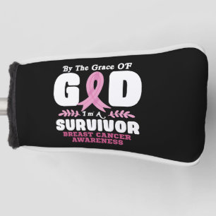 Door de genade God in een overlevende borstkanker Golfheadcover