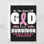Door de genade God in een overlevende borstkanker Kaart (Voorkant)