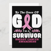 Door de genade God in een overlevende borstkanker Kaart (Voorkant / Achterkant)