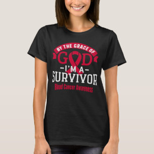 Door de genade van God Bloedkanker Overlevende T-shirt