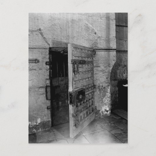 Door de gevangenis van Newgate Briefkaart (Voorkant)