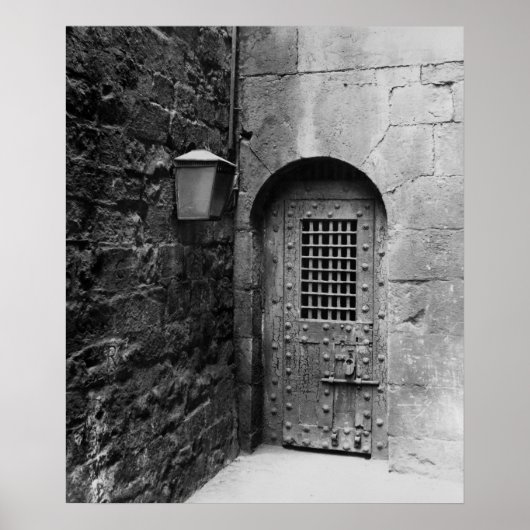 Door de gevangenis van Newgate Poster (Voorkant)