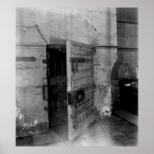 Door de gevangenis van Newgate Poster