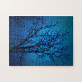 Door de Glazen Huilende Boom Abstracte Landschapsk Legpuzzel (Horizontaal)