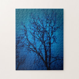 Door de Glazen Huilende Boom Abstracte Landschapsk Legpuzzel