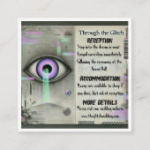 👁️ "Door de Glitch" Weirdcore Enclosure Kaart (Voorkant)