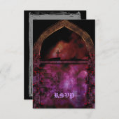 Door de Gothic van de Arch RSVP Kaartje (Voorkant / Achterkant)