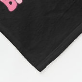 Door de Grace God ben ik een overlevende borstkank Fleece Deken (Hoek)