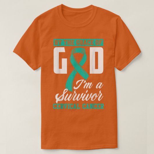 Door de Grace God ben ik een overlevende cervicale T-shirt (Design voorkant)