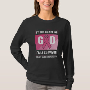 Door de Grace God Breast Cancer Survivor Christeli T-shirt