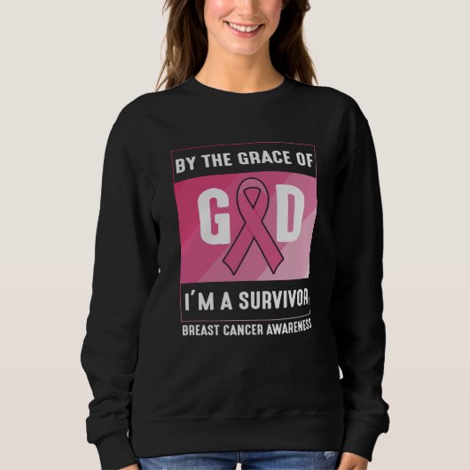 Door de Grace God Breast Cancer Survivor Christeli Trui (Voorkant)