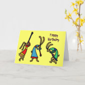 DOOR de Grappige Kaart van het Konijntje van de (Gele Bloem)