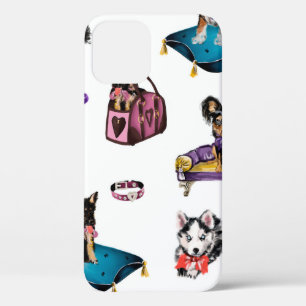 Door de hand getekende cartoon schetsen naadloze h Case-Mate iPhone case