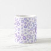 Door de hand getekende Floral Pattern & Monogram Koffiemok (Center)