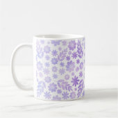 Door de hand getekende Floral Pattern & Monogram Koffiemok (Links)