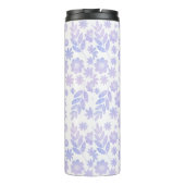 Door de hand getekende Floral Pattern & Monogram Thermosbeker (Achterkant)
