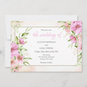 Door de hand getekende uitnodiging tot weduwschap