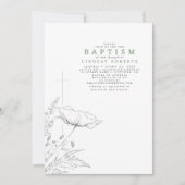 Door de hand getekende wilde bloemen Elegant Sage  Kaart (Voorkant)