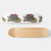 Door de hand getrokken afbeelding van kalkoenen persoonlijk skateboard (Horizontaal)