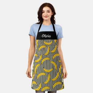 Door de hand getrokken banaan, aangepast Schort te