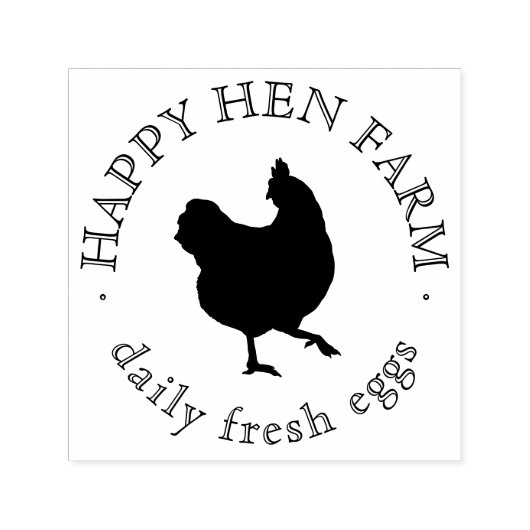  door de hand getrokken Boerderij voor bedrijfsdoe Zelfinktende Stempel (Design)