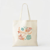 Door de hand getrokken Canvas tas (Voorkant)