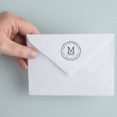 Door de hand getrokken cirkels van Fuchsia | Aange Zelfinktende Stempel